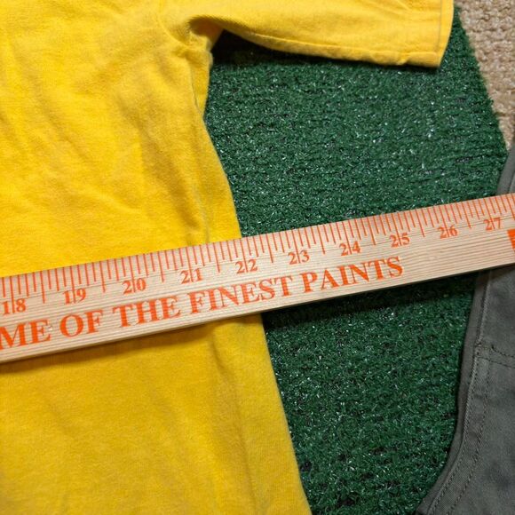 Gildan Men's Yellow T-shirt - Picture 4 of 5